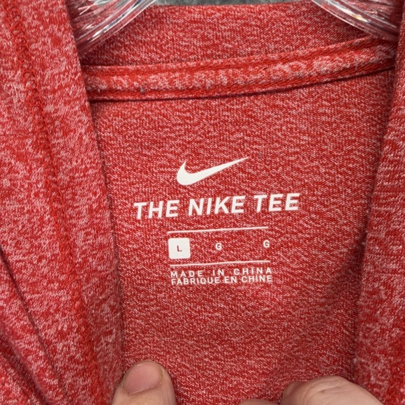 Ohio State Buckeyes Shirt Mens Large Red NCAA Basketball Nike Hooded Long Sleeve - Picture 4 of 9